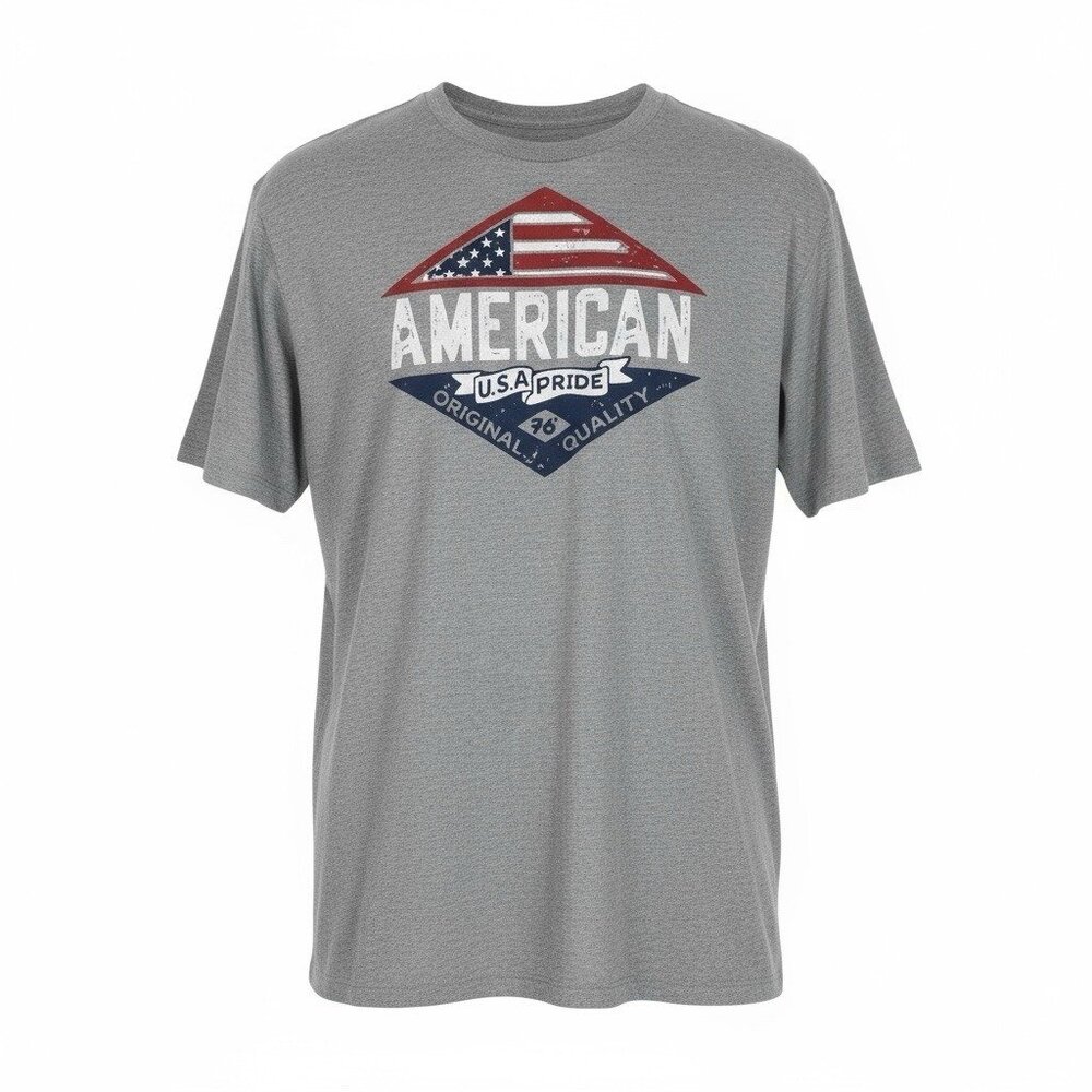 Sonoma T Shirt Mens Size XXL 2XL American USA Pride‎ Flag Gray Short Sleeve